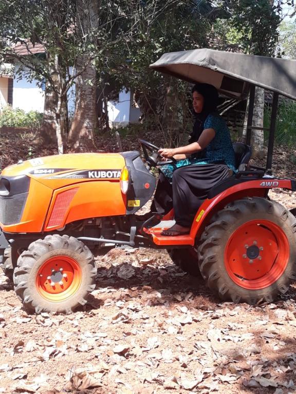 Training on operation of Tractor