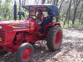 Training on operation of Tractor